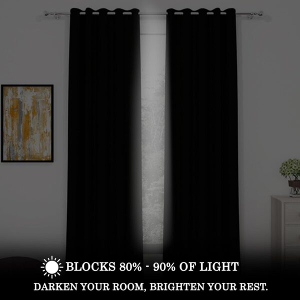 Ultimate Blackout Curtains Set for Noise Reduction and Thermal Insulation - Image 3