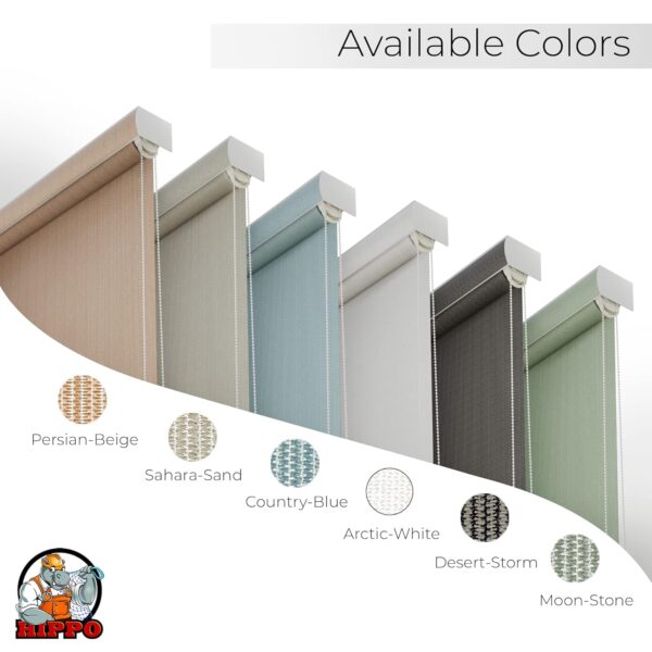 HIPPO UV Protection Roller Blinds: 95% Sun Blockage for Outdoor Patios - Image 7