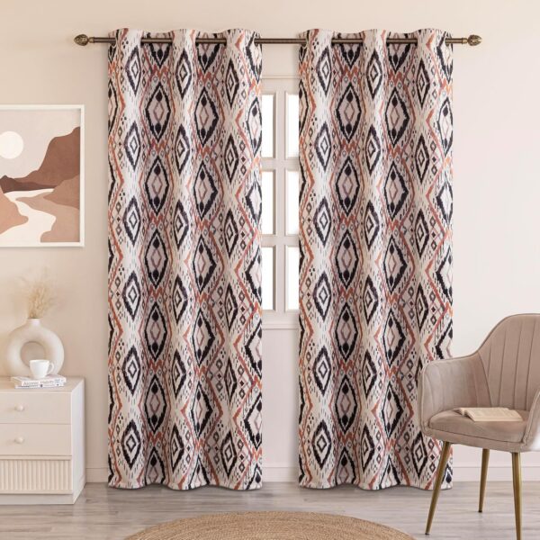 HOMEMONDE Opaque Blackout Curtains for Sound, Heat & Light Blocking 60 Inch - Image 4