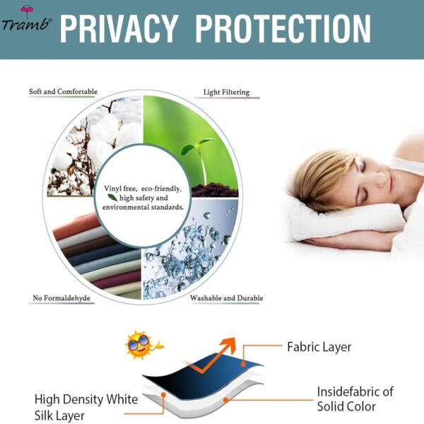 Tramb Printed Polyester Curtains: Total Privacy and Noise Reduction for Your Home - Image 7