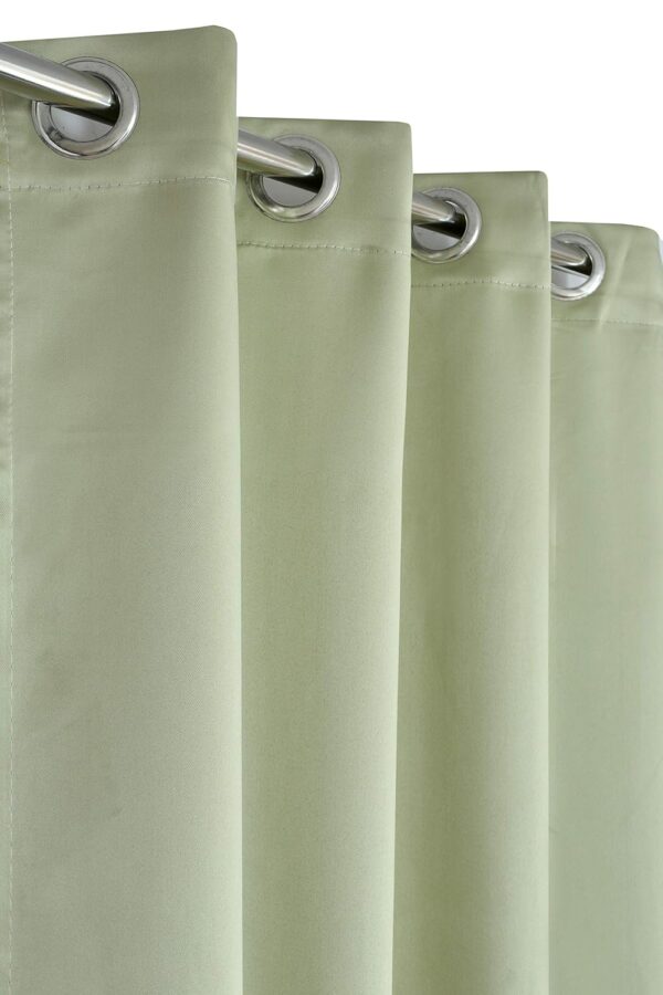 Olive Green Room Darkening Blackout Curtains for 5 Feet Windows - Image 2