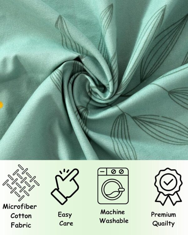 Super Soft Microfiber Cotton Grommet Curtains for Living Room - 48x60 Inches - Image 2