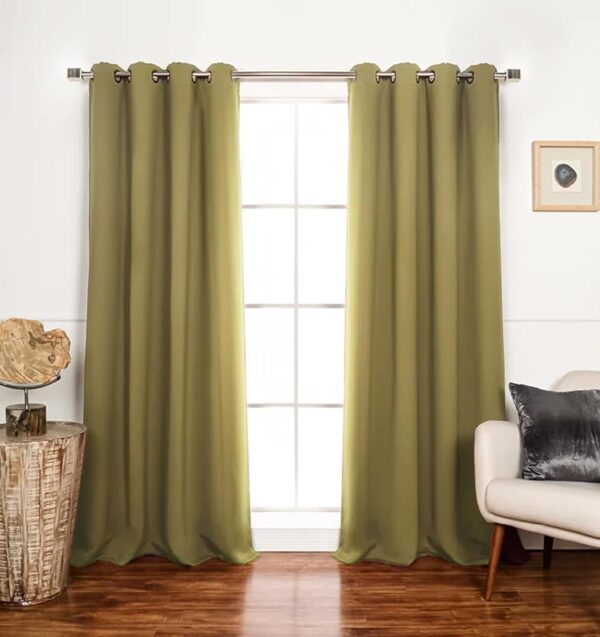 Tramb Solid Brown Polyester Blackout Curtains for Total Privacy and Comfort