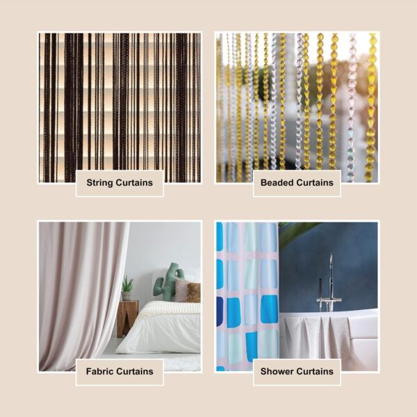 Stylish 7 Feet Thermal Insulated Door Curtain Panels for Home Decor - Image 6