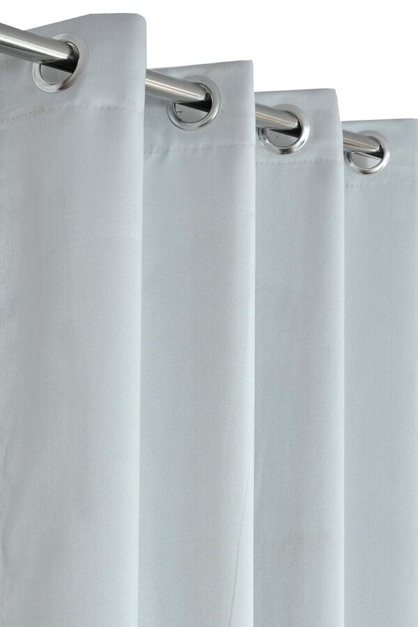 Light Grey Room Darkening Thermal Blackout Curtains for 5 Feet Windows - Image 2