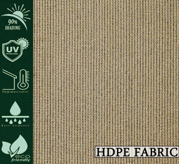 HDPE Balcony Curtains: 85-90% Sun Blockage & UV Protection for Outdoor Comfort - Image 3