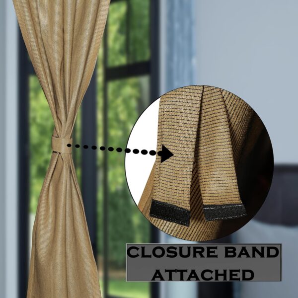 HDPE Balcony Curtains: 85-90% Sun Blockage & UV Protection for Outdoor Comfort - Image 5