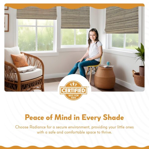 Radiance 2208852E Driftwood Cordless Roman Shade: Stylish Privacy Solution - Image 4