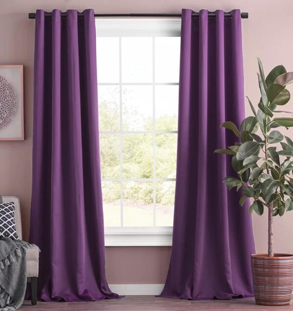 Tramb Solid Brown Blackout Curtains for Total Privacy and Noise Reduction