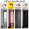 Elegant Brown Polyester Door Curtain Set - 4 Piece, 7ft Eyelet Design - Image 4