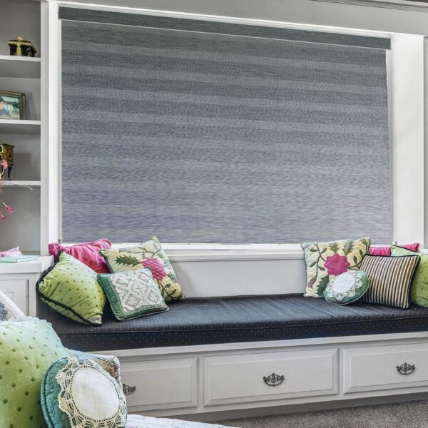 Zebra Blinds: Stylish Grey Polyester Curtains for Windows and Outdoor Use - Image 3