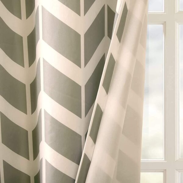 Brighten Your Space with StyleWorth Yellow Polyester Printed Curtains, 4x5 Feet - Image 4