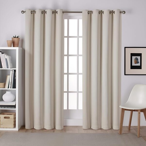 Tramb Solid Brown Blackout Curtains for Total Privacy and Noise Reduction