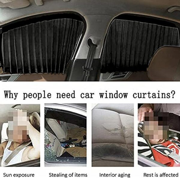 Car Side Window Curtain for UV Protection and Sunshade - EBIZ HIVE - Image 4