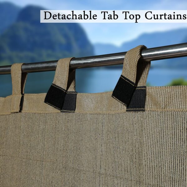 Beige Black HDPE Curtains - 85-90% Sun Block & UV Protection - Image 3