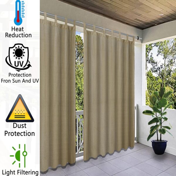 Beige Black HDPE Curtains - 85-90% Sun Block & UV Protection - Image 6