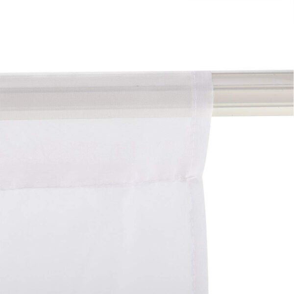 Ombre Sheer Curtains for Living Room: Breathable Gradient Decor in Light Blue - Image 8