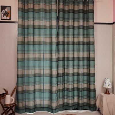 Tramb Printed Polyester Curtains for Total Privacy and Noise Reduction 8 Feet