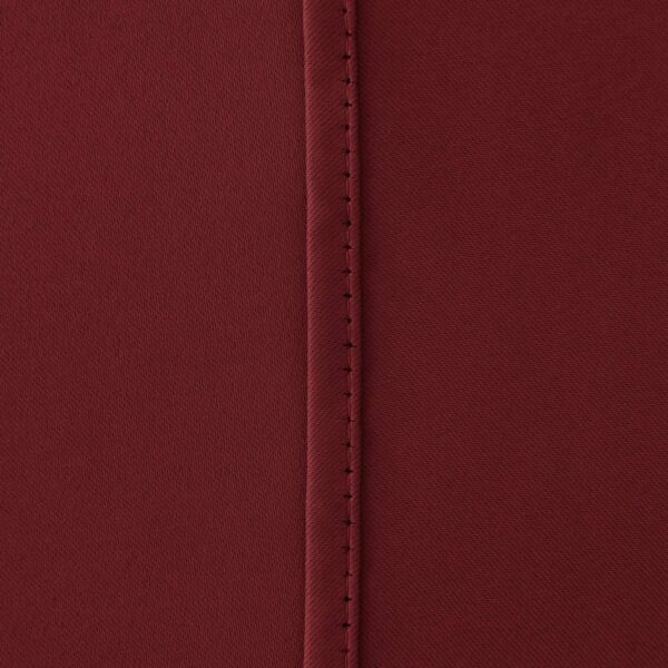 Elegant Maroon Blackout Curtains: 2-Piece Thermal Insulated Window Treatment - Image 4