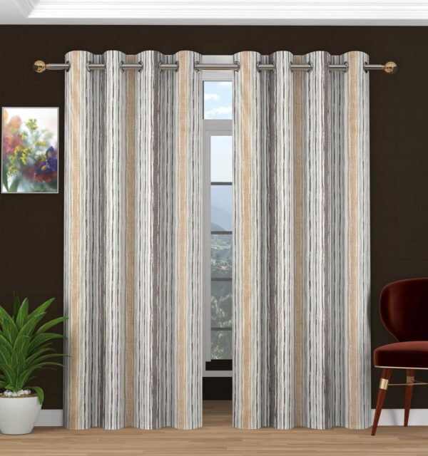 Stylish 9 Feet Polyester Window Curtains Set for Elegant Home Decor - Image 2