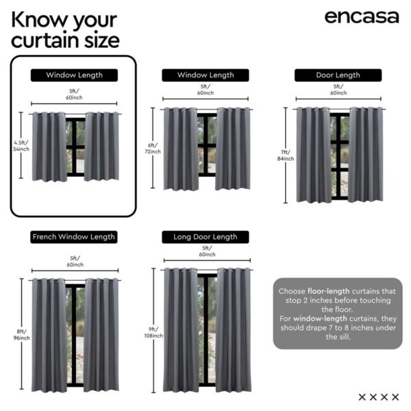 Encasa XO Blackout Curtains: Stylish Room Darkening Solution for Any Space - Image 4