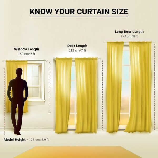 Stylish 9 Feet Room Darkening Polyester Curtains for Your Bedroom Decor - Image 7