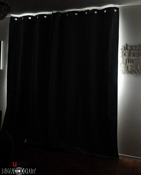 JUPON Linen Sheer and Blackout Curtain Panels for Energy Savings and Style - Image 4