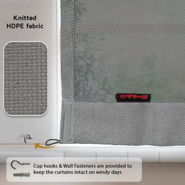 HIPPO 150 GSM Outdoor Curtains for Sun Protection and Light Filtering - Image 5