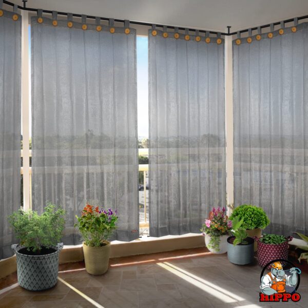 HIPPO 150 GSM Outdoor Curtains for Sun Protection and Light Filtering - Image 6