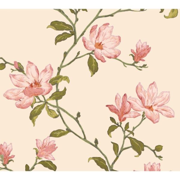 Elegant Pink Floral Room Darkening Curtains - Heavy Polyester, 9Ft Long Set of 2 - Image 3