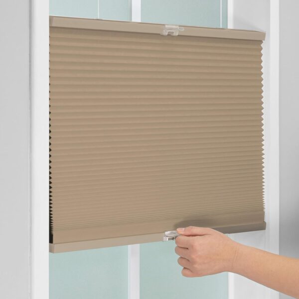 Cordless Blackout Cellular Shade: 24" W x 84" H in Latte Color - Image 5