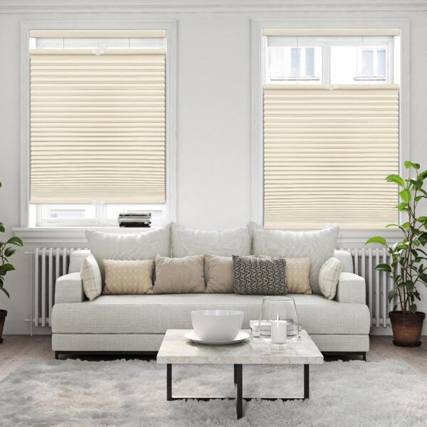 Cordless 1.5" Blackout Cellular Shade: Top Down Bottom Up, Alabaster Elegance - Image 4