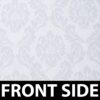 Elegant White Jacquard Long Curtains for Living Rooms and Bedrooms - Pack of 4 - Image 3