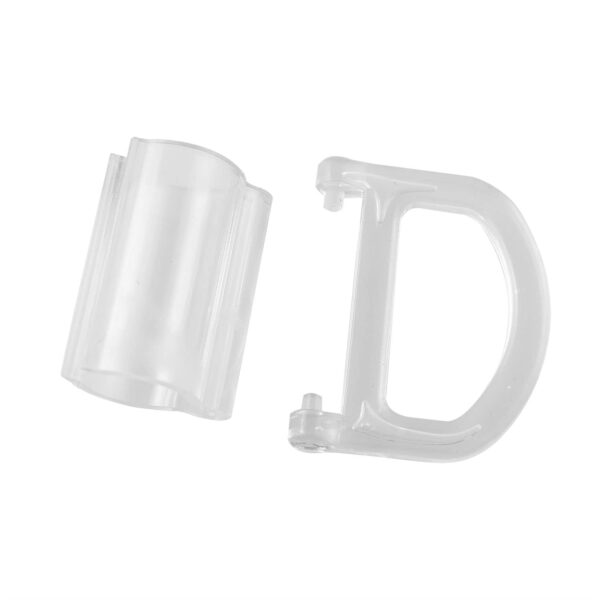 PZRT Cordless Roller Blind Lifting Clamp with Transparent Handle for 15mm Rods - Image 2