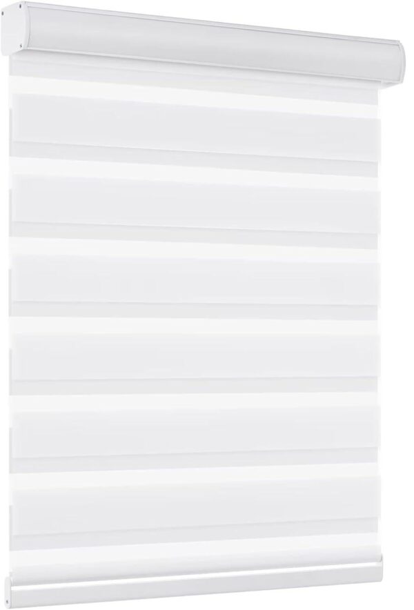 Flamax Dual Layer Cordless Zebra Roller Shades for Modern Window Elegance - Image 2