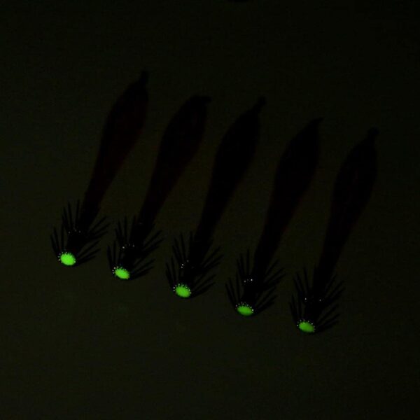 Glow in the Dark Fishing Lures: 9.5cm Luminous Squid Jigs for Catching Fish - Image 3