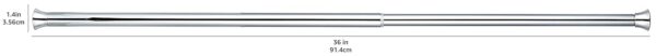 Adjustable Curtain Rods and Tension Rods for Versatile Window and Shower Solutions - Image 7