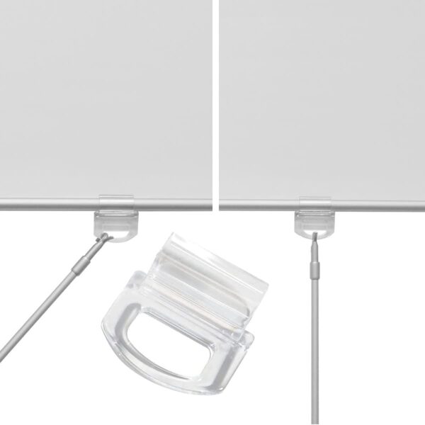 PZRT Cordless Roller Blind Lifting Clamp with Transparent Handle for 15mm Rods - Image 6