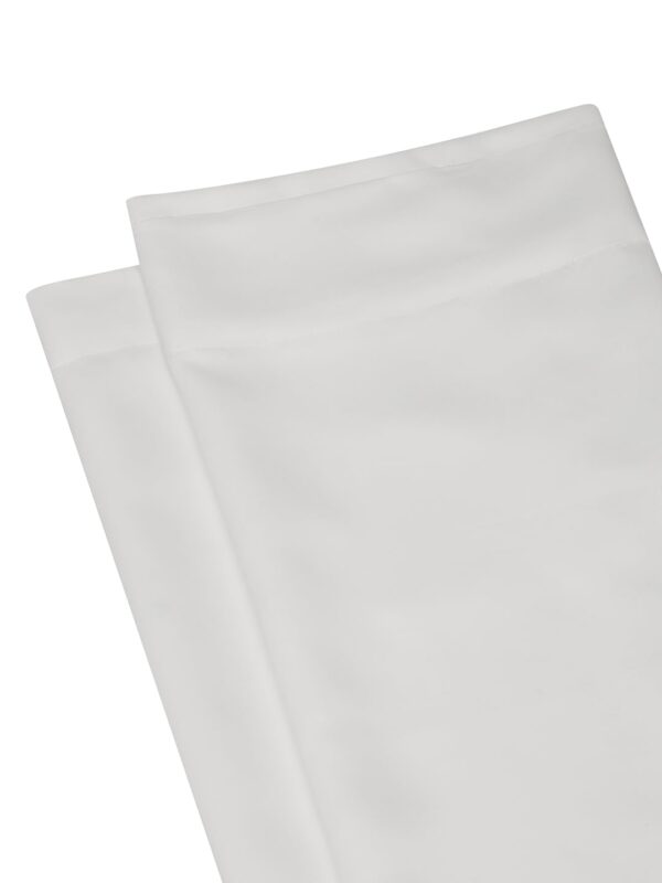 Premium Silky Satin White Voile Draperies for Elegant Long Door Decor - Image 3