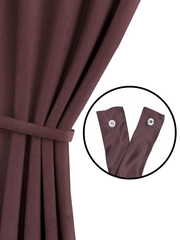 Sleek Bianca Satin Blackout Curtains for Soundproofing and Light Control - Image 5