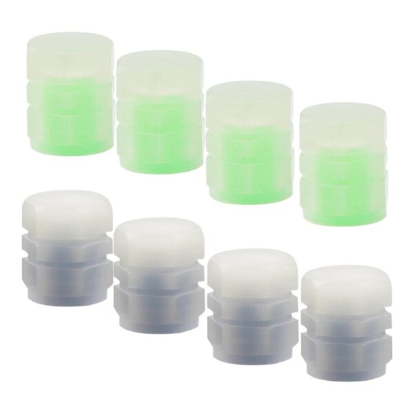 Luminous Glow-In-The-Dark Tire Valve Stem Caps for Trucks and SUVs - Image 2