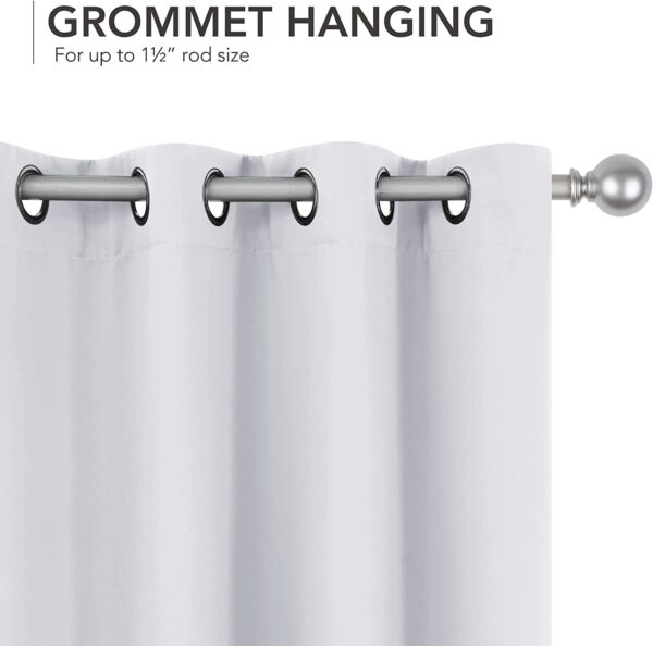 Grommet Blackout Curtains for Doors: Thermal Insulated & Noise Reducing - Image 3