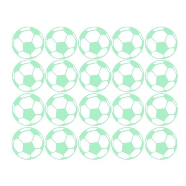 Glow in the Dark Football Stickers for Kids' Room Decor - Image 2