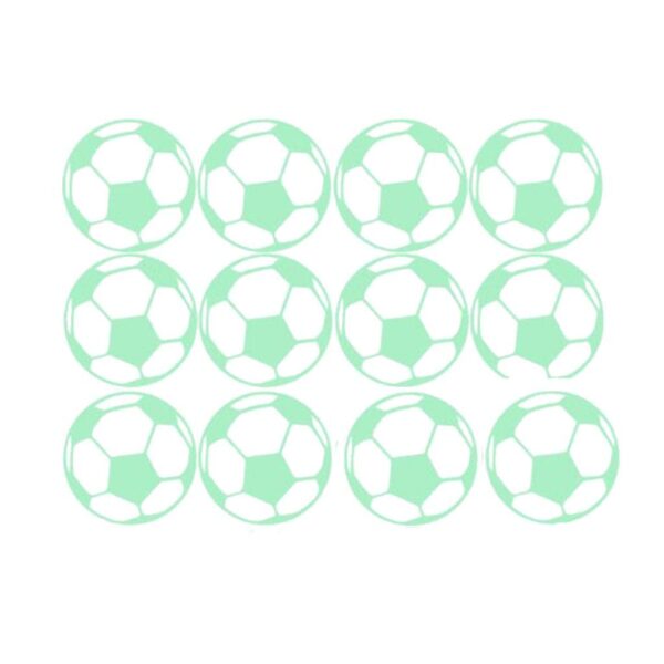 Glow in the Dark Football Stickers for Kids' Room Decor - Image 2