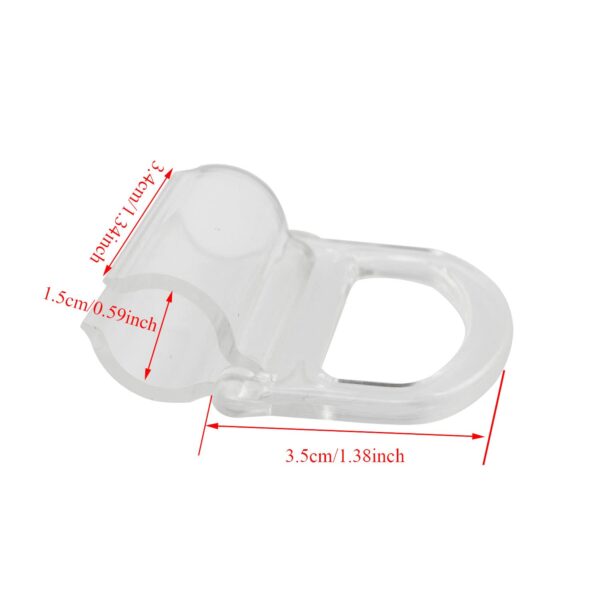 PZRT Cordless Roller Blind Lifting Clamp with Transparent Handle for 15mm Rods - Image 3