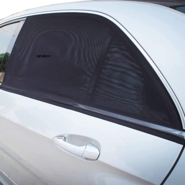 Universal Car Side Window Sun Shade: UV Protection Mesh Curtain Pack of 4 - Image 4