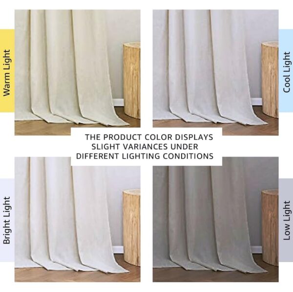 Luxury 25" Pinch Pleated Curtains for Living Room and Bedroom Decor - Image 6