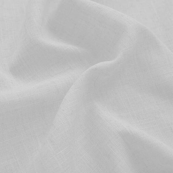 Elegant White Cotton Linen Sheer Curtains for Living and Bedroom Spaces - Image 7