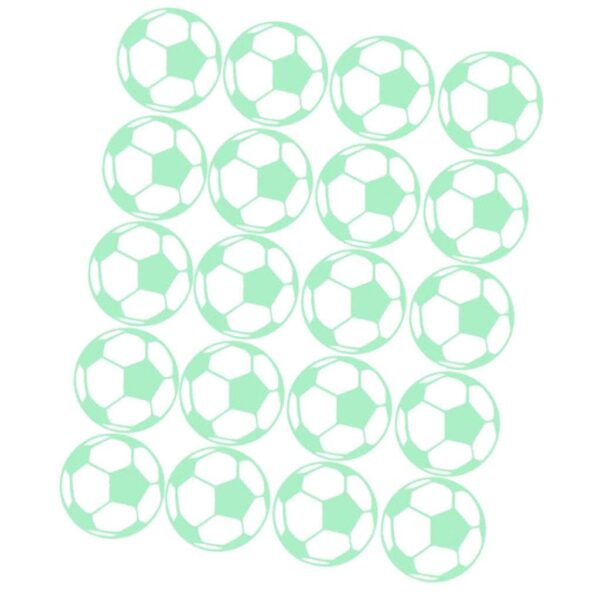 Glow in the Dark Football Stickers for Kids' Room Decor - Image 4