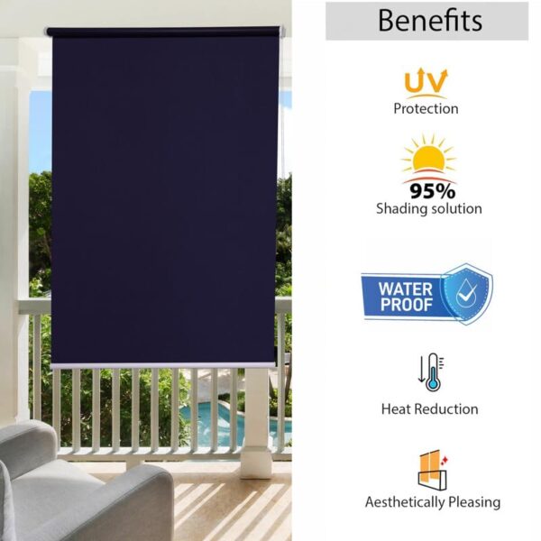 Waterproof Purple Roller Blinds for Sun Blockage: Stylish Window Coverings - Image 4